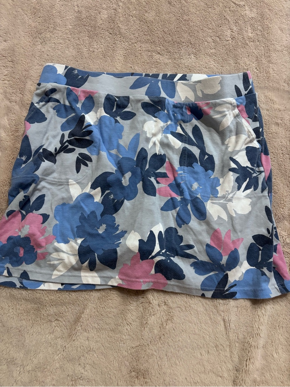 croft & barrow Blue, Navy, Pink Floral Mini Skirt